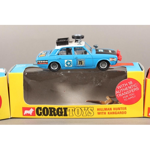 1093 - Corgi Toys diecast model vehicles to include 302 Hillman Hunter With Kangaroo, 150 Surtees TS9 F1 Ra... 