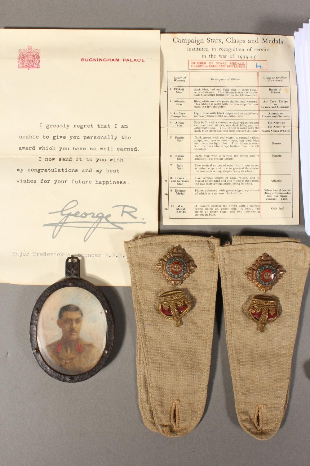Medal and effects of 4817 Major (Acting Lieutenant Colonel) Frederick ...