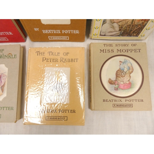 144 - POTTER BEATRIX.&nbsp;&nbsp;5 various vols. in nice cond.; also The Lord of the Rushie River, illus. ... 