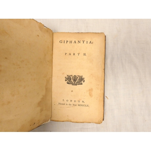 153 - (TIPHAIGNE DE LA ROCHE CHARLES F.).  Giphantia or A View of What Has Passed, What is Now Passing &am... 