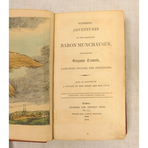 154 - (RASPE RUDOLPH E.).  Surprising Adventures of the Renowned Baron Munchausen, Containing Singular Tra... 