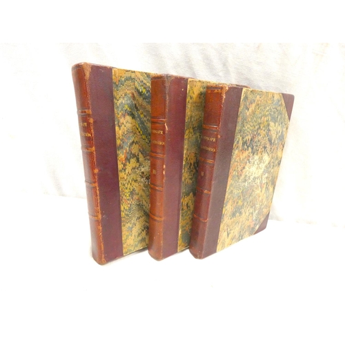 155 - SCOTT SIR WALTER.  Landscape Illustrations of the Novels of the Author of Waverley. 3 vols. Many eng... 