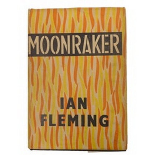 FLEMING IAN.  Moonraker. Silver stamped orig. black cloth in unclipped "flame" d.w. First edition, 2nd state with "shoot" on p10. 1955.