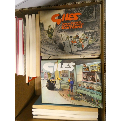 Large box of Giles annuals.