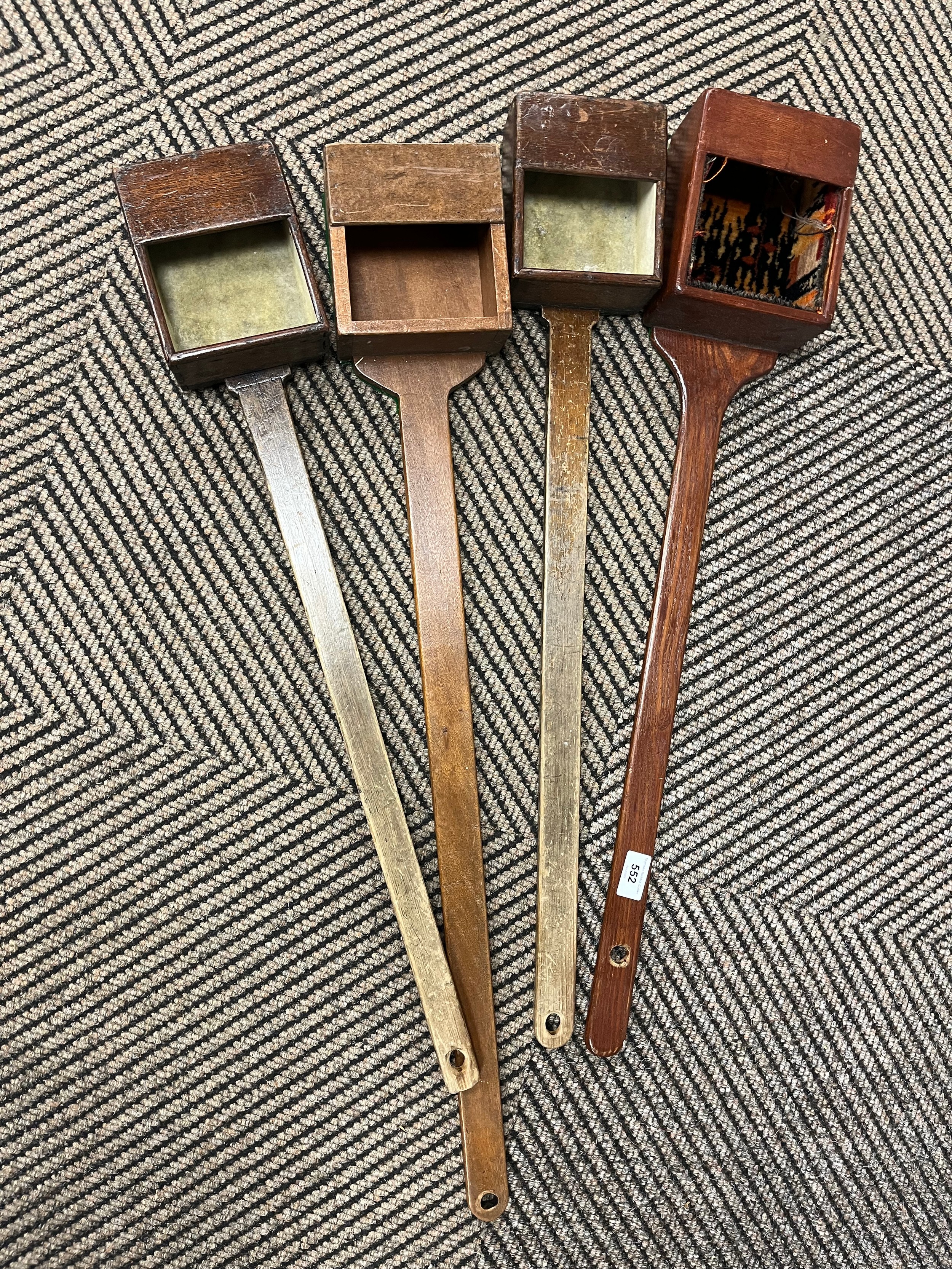 Four church collection boxes