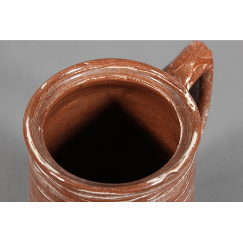 52 - Scottish pottery agate ware coffee pot in the manner of Prestonpans, Seaton and Fife potteries, 24cm... 