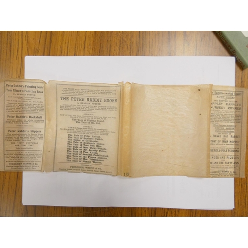 142 - POTTER BEATRIX.  Appley Dapply's Nursery Rhymes. Col. illus. in good orig. pict. brds. with rare dus... 