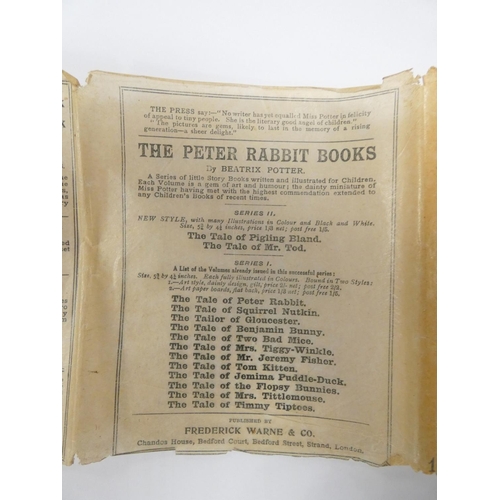 142 - POTTER BEATRIX.  Appley Dapply's Nursery Rhymes. Col. illus. in good orig. pict. brds. with rare dus... 