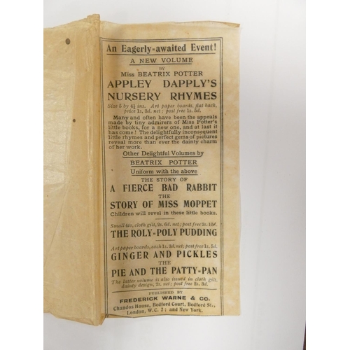 142 - POTTER BEATRIX.  Appley Dapply's Nursery Rhymes. Col. illus. in good orig. pict. brds. with rare dus... 