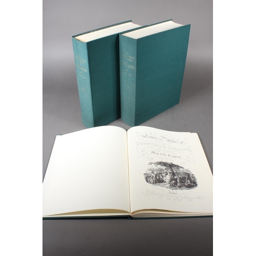 324 - Samuel Lewis, A Topographical Dictionary of Ireland, 2 volumes along with Lewis's Atlas of Ireland a... 