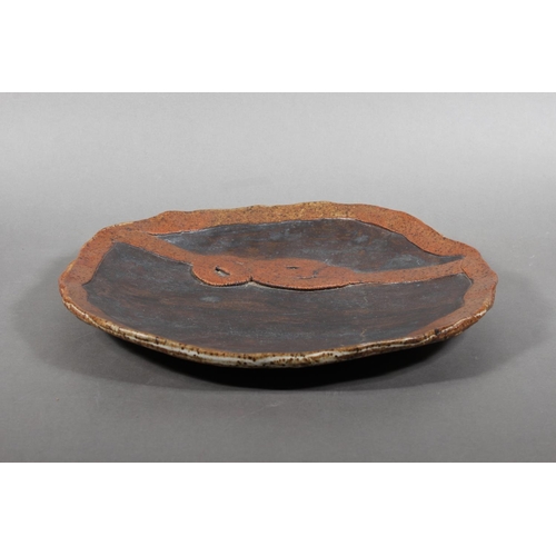 149 - Studio pottery dish.&nbsp;
