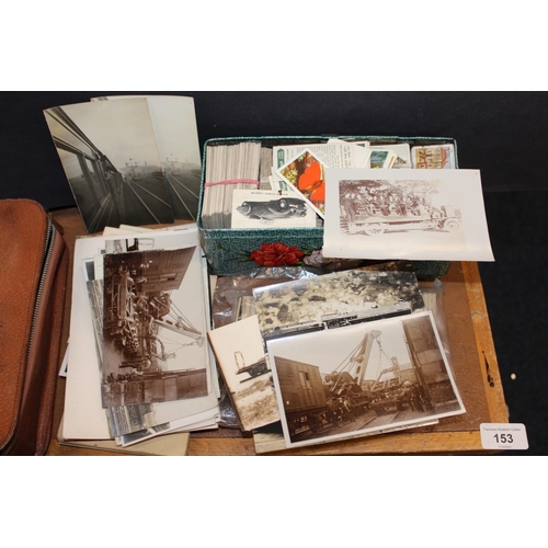 153 - Collection of cigarette cards, ephemera etc.&nbsp;