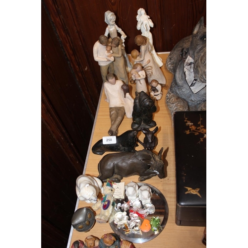 258 - Royal Worcester First Smile figurine, Nao porcelain figure of girl washing clothes, Lladro polar bea... 