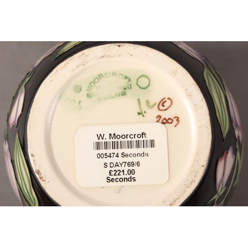 276 - Moorcroft pottery Daydream pattern ginger jar and cover, mark to the base, 16cm tall.