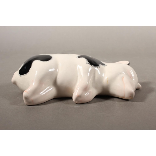 284 - Griselda Hill pottery Wemyss sleeping pig.