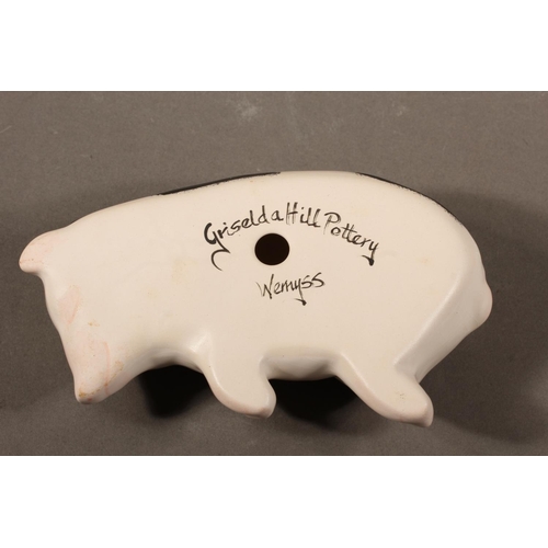 284 - Griselda Hill pottery Wemyss sleeping pig.