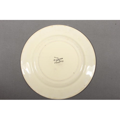 286 - Clarice Cliff My Garden vase and a Bizarre by Clarice Cliff Crocus pattern plate.