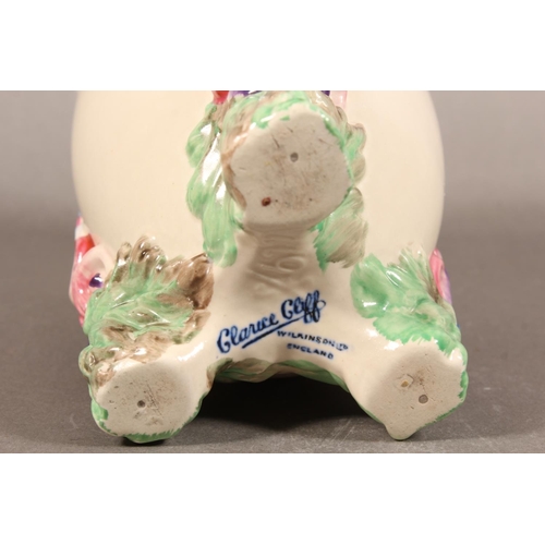 286 - Clarice Cliff My Garden vase and a Bizarre by Clarice Cliff Crocus pattern plate.