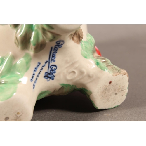 286 - Clarice Cliff My Garden vase and a Bizarre by Clarice Cliff Crocus pattern plate.