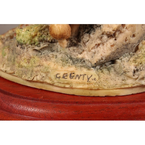 297 - Border Fine Arts Rising Mallard by Frank Falco, signed F.DiVita limited edition 378/950 on wooden ba... 