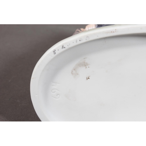 300 - Royal Copenhagen porcelain figure group of a lady with two goats, number 694, 23cm tall.