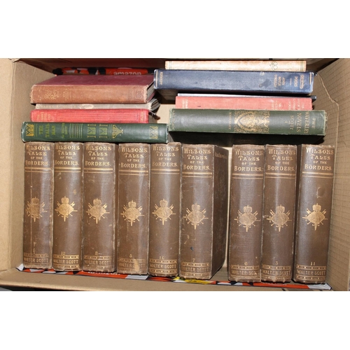 260N - Books to include The Waverley Novels published by Adam and Charles Black 1890, Wilsons Border Tales ... 