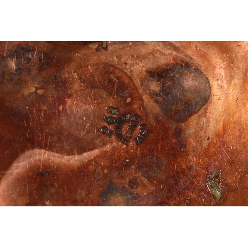 260A - Ana Mar&iacute;a Nu&ntilde;ez de Brilanti for Victoria of Taxco Mexico, a pair of copper tankards wi... 