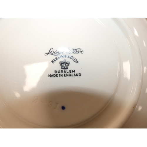 126 - Losol Ware for Keeling & Co., part dinner set to include graduated ashets, tureens, plates etc.