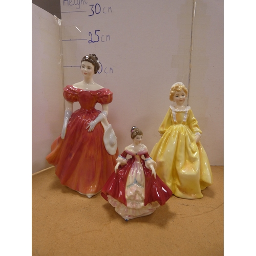 139 - Four Royal Doulton figures to include 'Elizabeth', 'Top o' the Hill' HN 1849, 'Winsome', 'Southern B... 