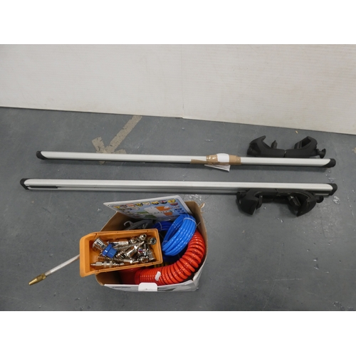 146 - Roof bars, carton containing fittings etc.