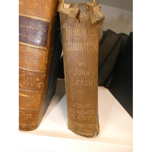 162B - Group of fourteen Victorian volumes of Blackwood's Magazines, c. 1880, also volumes of The Business ... 