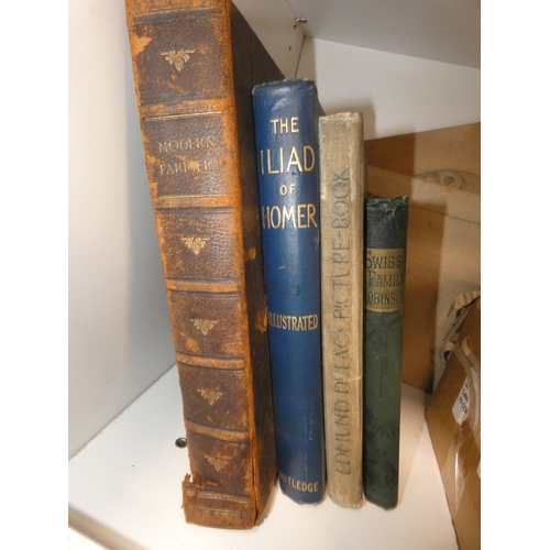 163 - Books and magazines to include Horse Lover's magazine, Jones' Animal Kingdom, Iliad of Homer, Modern... 