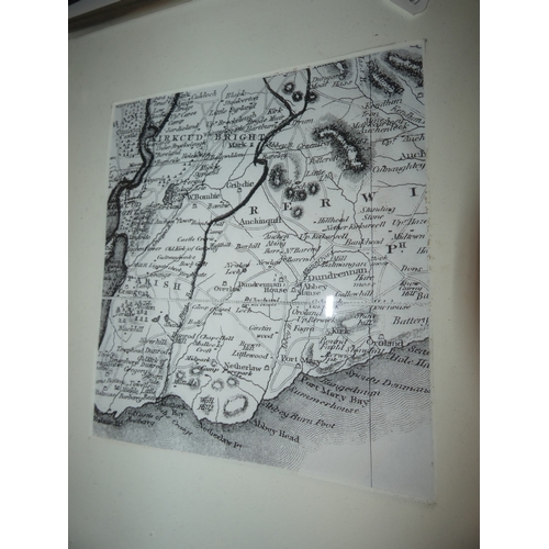 179 - Prints to include a Victorian print of Kirkcudbright, Elgin Cathedral, New Abbey, photograph etc (on... 