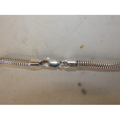 201 - Contemporary agate, mother of pearl and gem-set pendant, mounted in silver, on silver 915 chain, sil... 