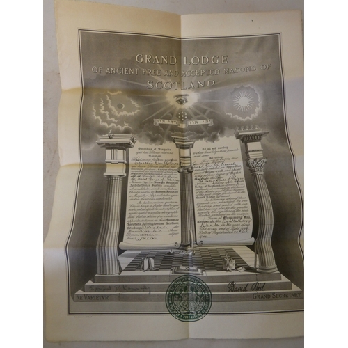 207 - Collection of certificates and related documents, c. 1925, relating to Ernest Dunlop Kennedy of Glas... 