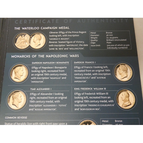 209 - Limited edition six proof coin set, 'The Battle of Waterloo, Waterloo 200, 1815-2015', by the London... 