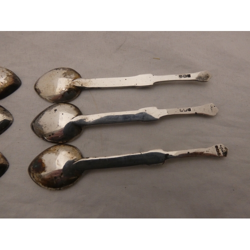 223A - Set of six replica Iona silver nunnery spoons by AH Darby & son, Birmingham 1945-46, 40g gross.