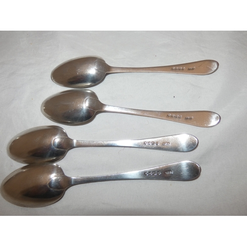 224 - 19th century Scottish silver spoon, Glasgow marks, two other silver spoons marked for Birmingham and... 