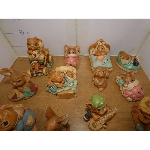 34 - Collection of Pendelfin rabbit figures.&nbsp; (27)