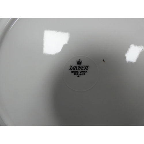 39 - Three cartons containing Duchess part tea sets to include 'Woodside' pattern and others.