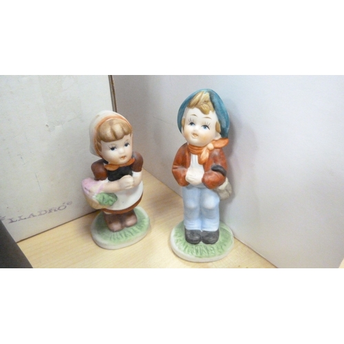 4 - Royal Doulton boxed Images figure, Nao figure of a lady with parasol, boxed, 20th century Chinese bl... 