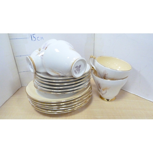 5 - Victorian teapot, tea bowl on stand, Gladstone part tea set, decorative part tea set on white ground... 