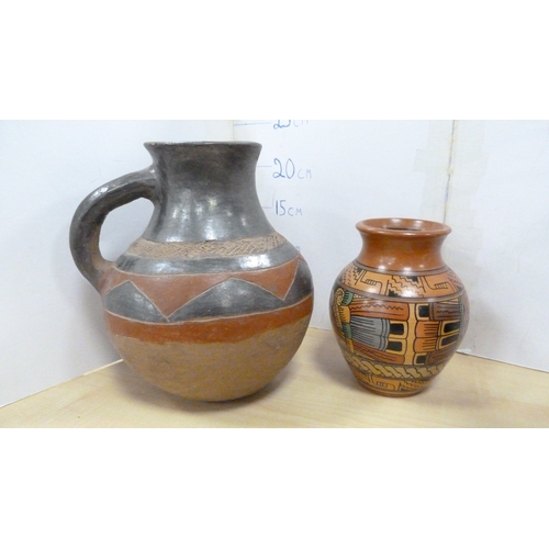 9 - Zimbabwean studio pottery beer or water pot, studio pottery sculpture by Susan Nuttgens, Mayfield St... 