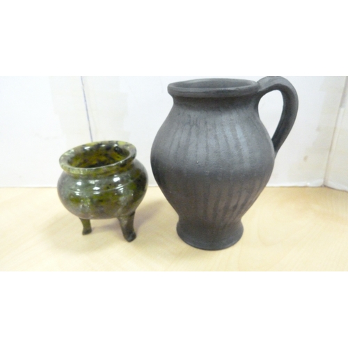 9 - Zimbabwean studio pottery beer or water pot, studio pottery sculpture by Susan Nuttgens, Mayfield St... 