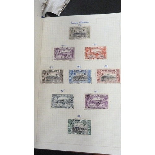 28 - 'Popular' stamp album with well-filled pages containing assorted stamps, mainly African and Commonwe... 