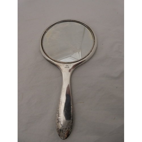 224A - George VI silver and simulated tortoiseshell five-piece brush/mirror set, Birmingham 1946-47.