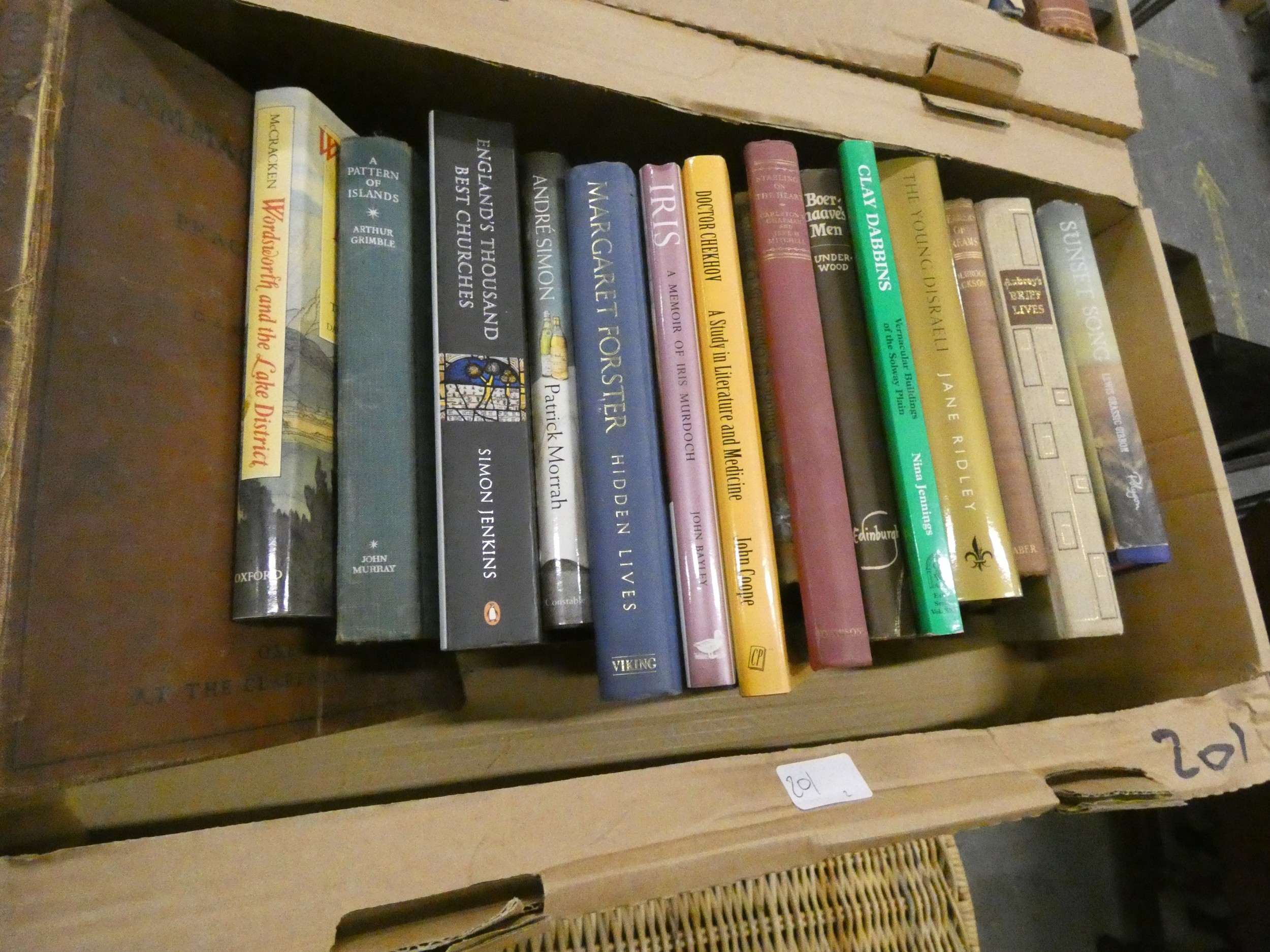 Two boxes of books to include Roman interest. (2)