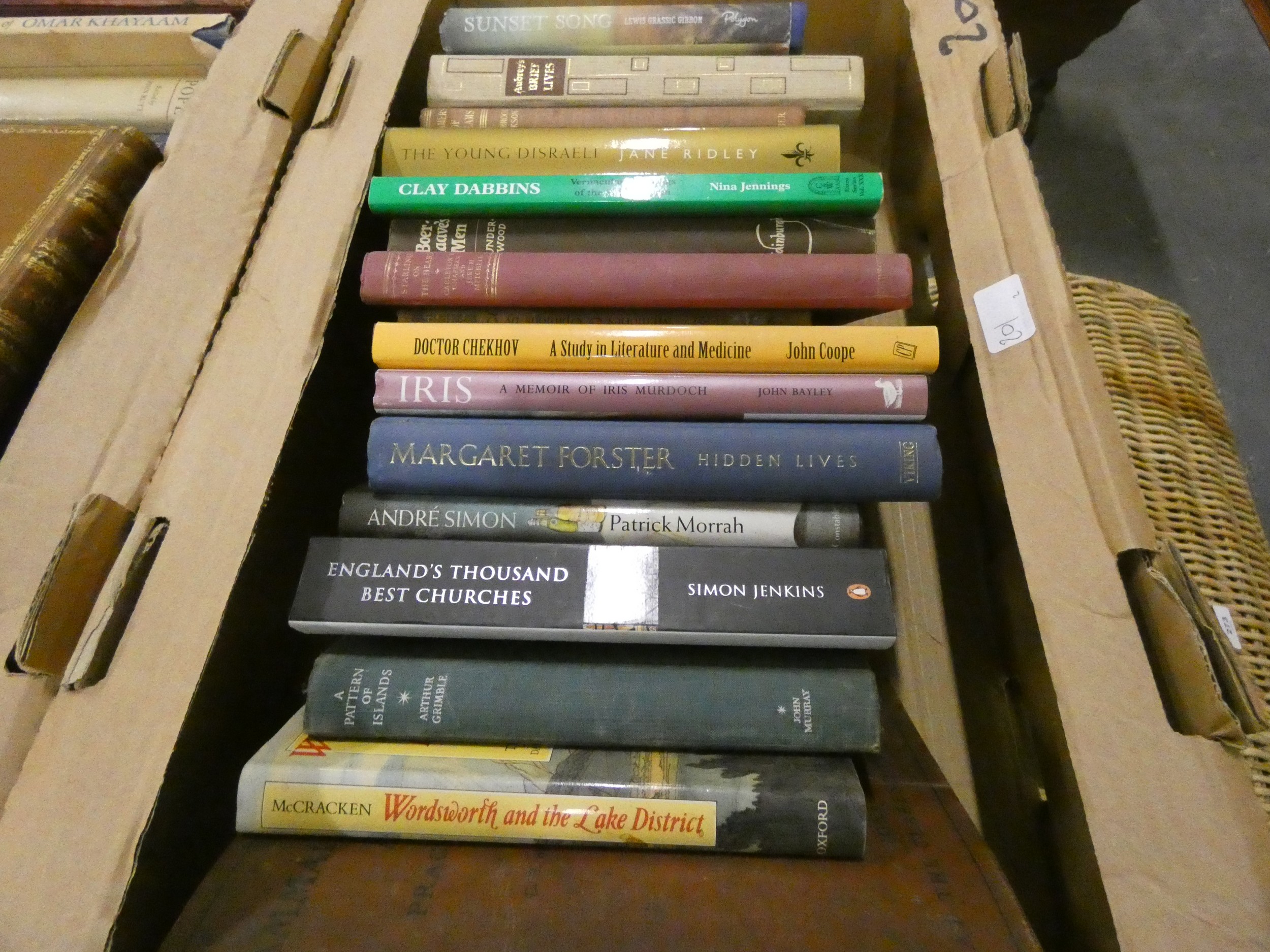 Two boxes of books to include Roman interest. (2)