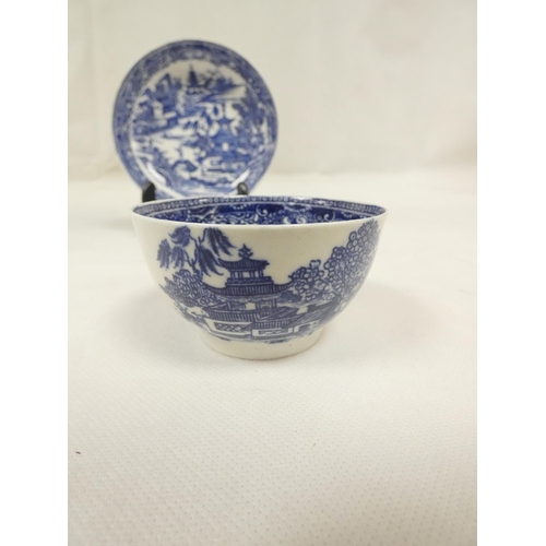 16 - Trio, attributed to Enoch Wood, comprising coffee cup, teabowl and saucer, each printed with the 