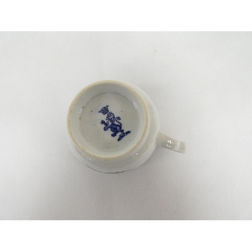 16 - Trio, attributed to Enoch Wood, comprising coffee cup, teabowl and saucer, each printed with the 